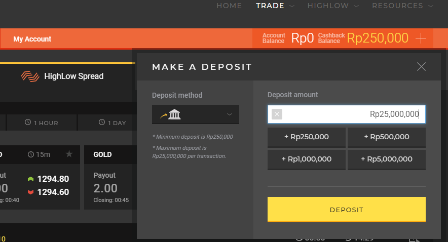 Bank transfer binary options indonesia